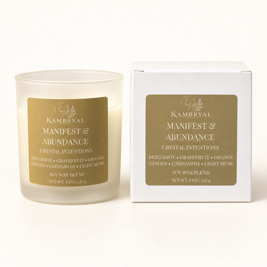 Manifest & Abundance — Intention Candle