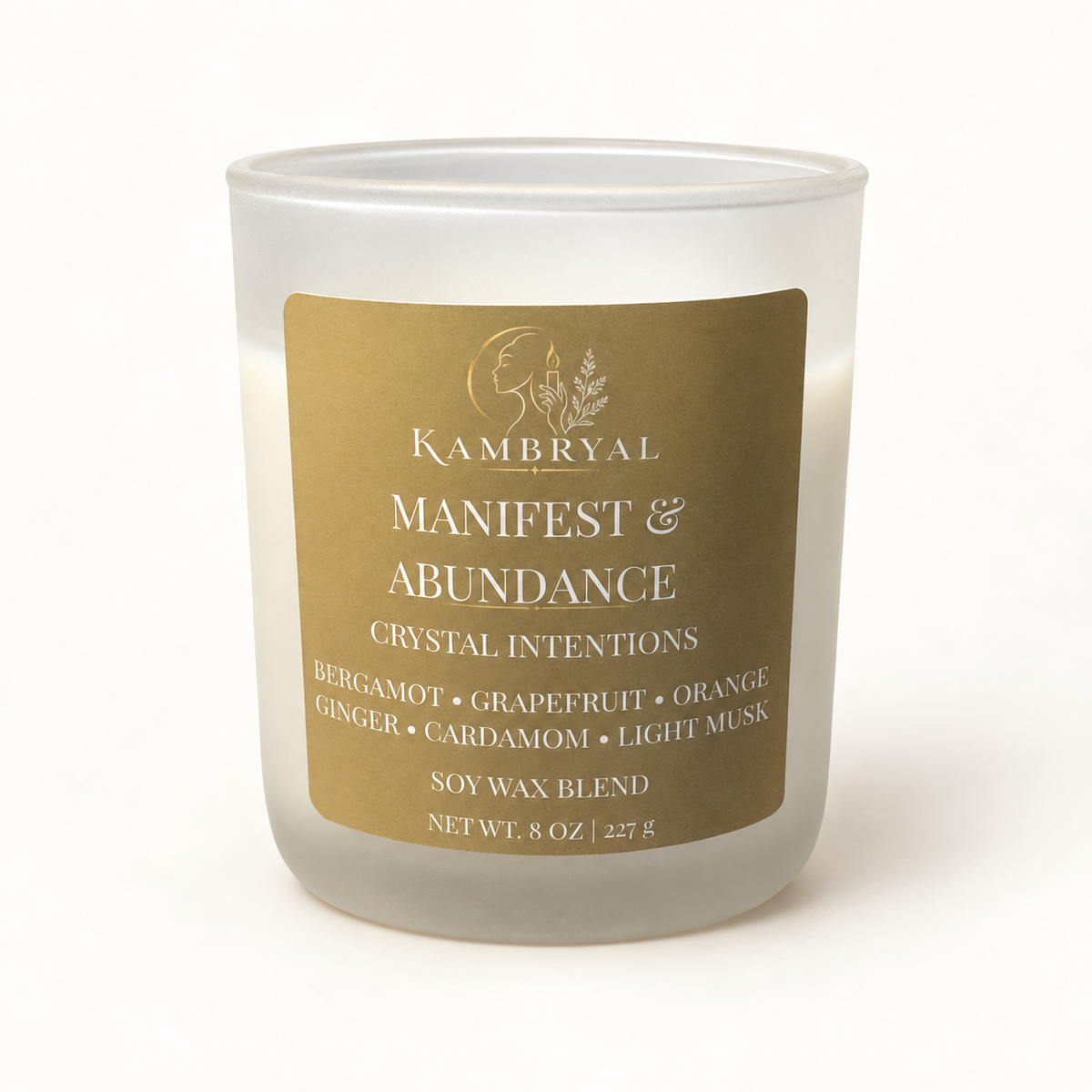 Manifest & Abundance — Intention Candle